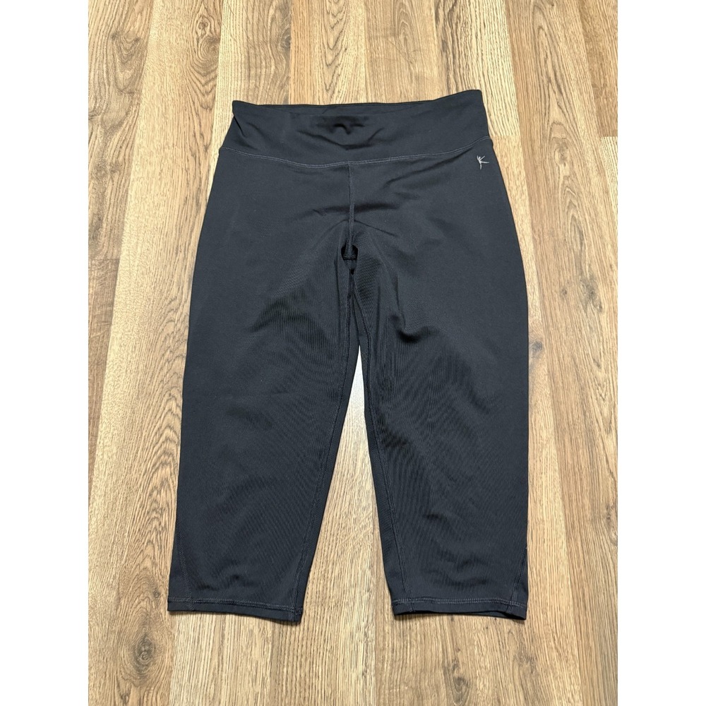 Danskin Now Pants, Youth Girl's Size XL, Black, Capri, Leggings, Pull On